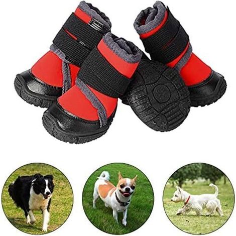 4 pièces de bottes pour chien (1/4)