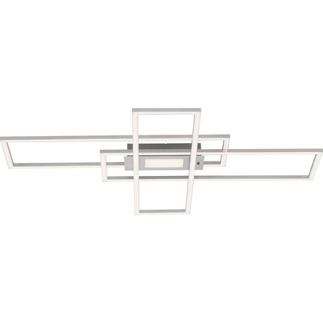 Plafonnier LED JUST LIGHT 14693-55, 45W, 5500lm, argenté (1/5)