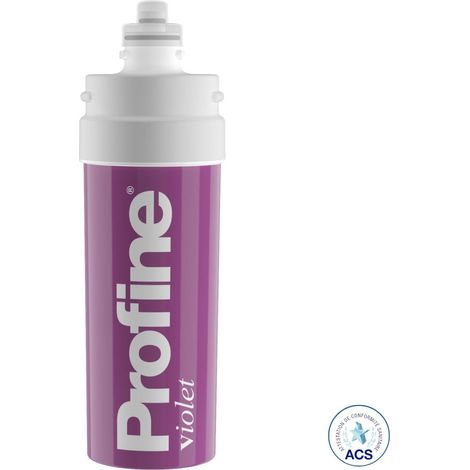 Filtro Profine Violet Small - Filtro Anticalcare + Ioni D'argento Al Carbone Attivo E Sedimenti Da 0,5 Micron