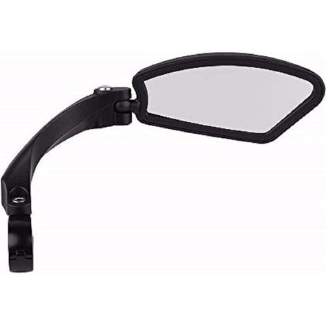 2 rétroviseurs de vélo, rétroviseur latéral pliable à 360° pour guidon, miroir en acier inoxydable avec réflecteur, compatible VTT et vélo de route (1/5)