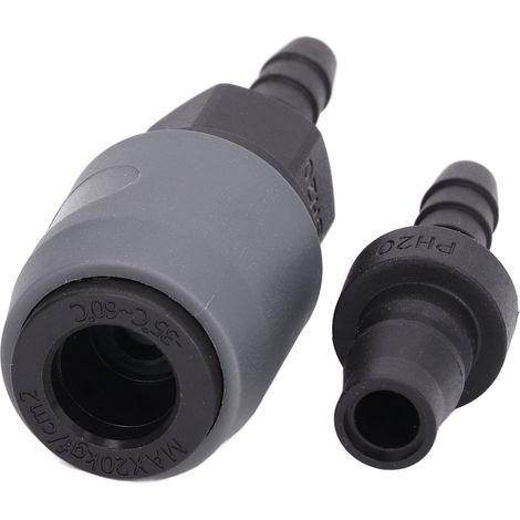 Raccord rapide pneumatique de type C pour tube PU, raccord de tuyau de gaz/air, accessoires de couplage autobloquant (SH20+PH20) (1/5)
