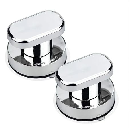 Poignée de Porte à Ventouse - Pour Verre et Carrelage Lisse - Sans Perçage - Réutilisable - 2 Pièces (1/5)