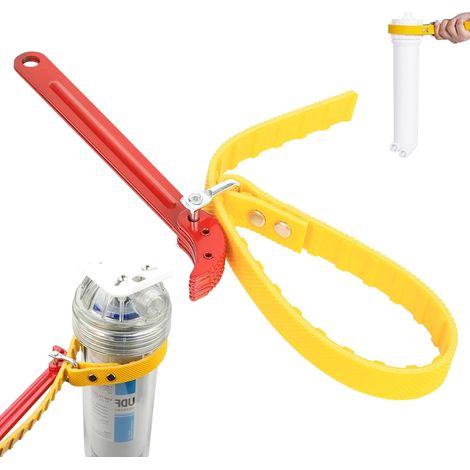 Clé à Sangle pour Filtre à Huile, Cle Filtre a Huile Réglable, Multifonction Cle a Sangle Universelle en Caoutchouc pour Retrait des Tuyaux Plomberie (1/5)
