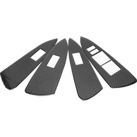 4 pièces Lot Couvercle Panneau Interrupteur Lève-Vitre Fibre de Carbone pour Toyota RAV4 2006-2012 (1/5)