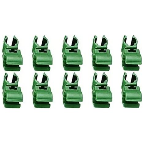 (10 clips universels, 11 mm) 10 clips universels en plastique pour supports de plantes, connecteurs de fixation pour piliers de jardinage, support de fixation de 11 mm pour pergolas grimpantes (1/4)