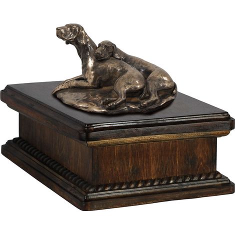 Urne funéraire pour chien Weimaraner, urne classique avec statuette, urne élégante avec un chien par Art-Dog (1/5)