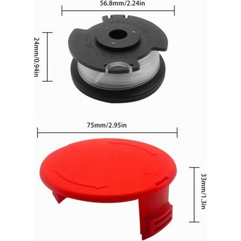 Ein-Hell Ge-Ct 18/28 Li Bobine De Fil De Rechange Pour Débroussailleuse En Nylon Ein-Hell Ge-Ct 18/28 Li Tc 4,9 M De Long 1,6[G213] (1/5)