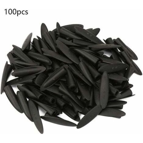 100 pcs Wood Plugs, 9.5mm Plugs for Pocket Hole Jig Woodworking Tool Accessories, Pocket Hole Jig Socket(Black)-Fei Yu (1/4)