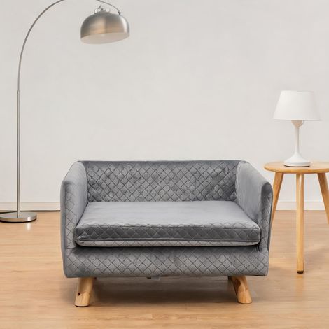 Couchage pour chien coloris gris foncé 64 x 45 x 36 cm (1/5)