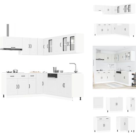 Ensemble d'armoires de cuisine 11 pcs Kalmar bois d'ingénierie - Ensemble D'armoires De Cuisine - Ensemble D'armoires De Cuisine - Ensemble D'armoires - Armoire De Cuisine (1/5)