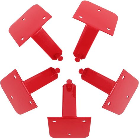 Support Montage Acier Mural Carbone en Extincteur 9kg pour Rouge, Lot de 5 Pièces Robuste et Accès Rapide et Haute Visibilité pour Ateliers Bureaux (1/5)