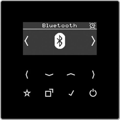 Jung Smart Radio DAB+ Bluetooth®, serie LS, negro DAB LS BT SW