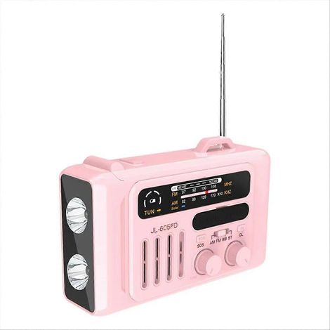 Multifonction Bluetooth Enceintes Solar Hand Crank AM/FM/Noaa Radio avec LED Flashlight et Reading Lamp Phone Chargeur (1/5)