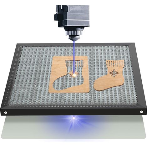 Wolketon Pannello del tavolo di lavoro del nido d'ape tagliato laser. pannello del nido d'ape 400x400x22mm