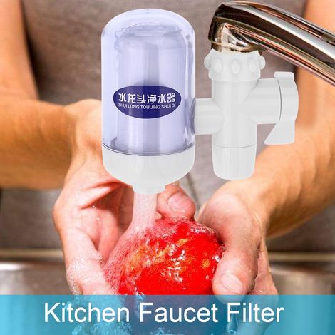 Wasserhahnfilter mit Keramikkartusche für Spüle, Küchenarmatur-Filtergerät, reinigt Leitungswasser (1/5)