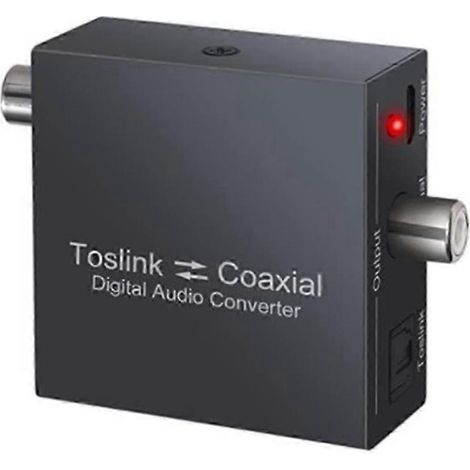 Convertisseur coaxial bidirectionnel, SPDIF optique Toslink vers SPD optique (1/5)