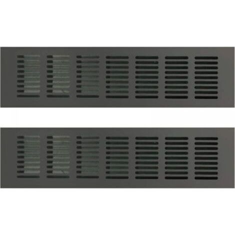 ALLIANDISGrille de ventilation rectangulaire pour une ventilation idéale Grille de ventilation rectangulaire 80 x 200mm 2PCS (1/4)