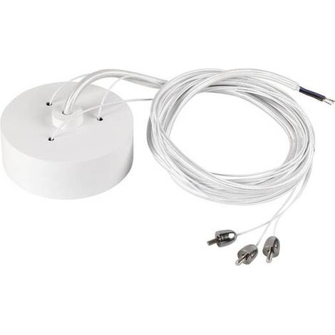 [NEUWERTIG] B-Ware SLV DECONA Abhängeset Pendelleuchte Hängeleuchte 150cm weiß (1/2)