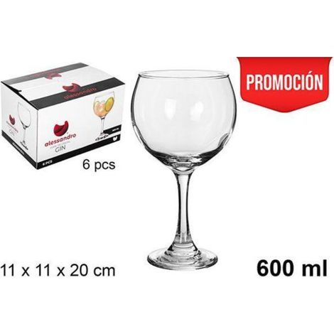 60 cls copa balon gintonic combinados alessandro - caja 6 unidades