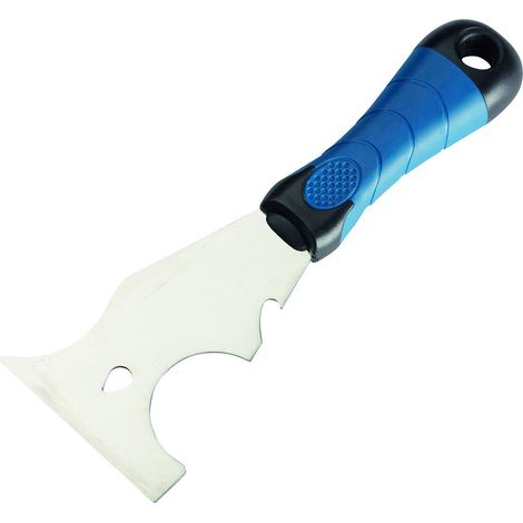 Coltello Multiuso Riflard in Acciaio Inox Manico Bimat Nero/Blu - Savy