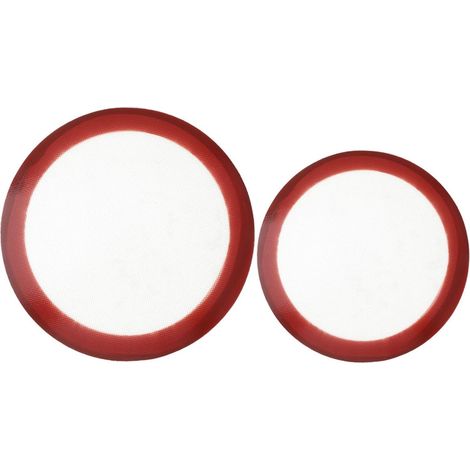 Ensemble de 2 Tapis de Cuisson Ronds en Silicone Antiadhésif pour Pizza et Pâtisserie, Résistant la Chaleur, Accessoires Cuisine Réutilisables pour Usage Domestique'-'- (1/5)