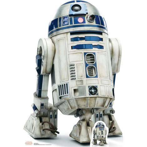 SC1077 Figurine en carton Droïde R2D2 Star Wars Episode VIII H 97 CM