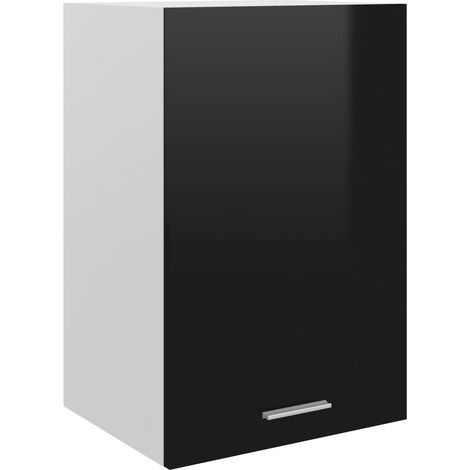 Hängeschrank Hochglanz-Schwarz 39,5x31x60 cm Holzwerkstoff vidaXL (1/5)