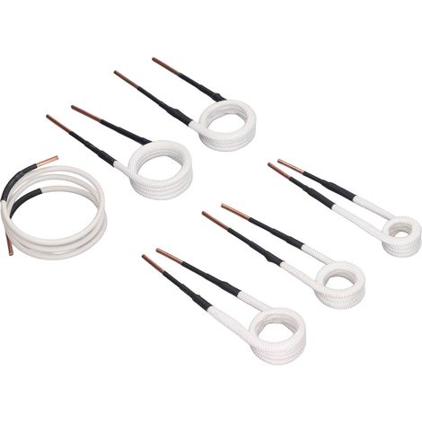 6-teiliges Induktionsheizspulen-Set, 3 mm Messingkern, 20/25/30/35/40 mm, Freiformdrähte (1/5)
