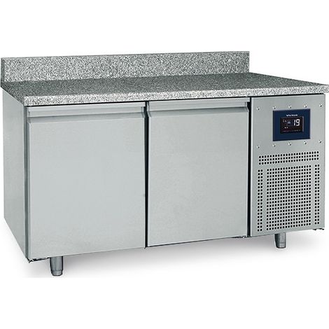 Table Congélateur Pâtisserie 2 Portes 600X400 mm, Plan En Granite, -10°/-22°C - Wifi - Virtus - BNZ0003/FN
