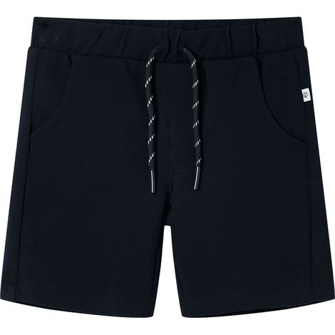 Short pour enfants avec cordon de serrage bleu marine 128 (1/5)