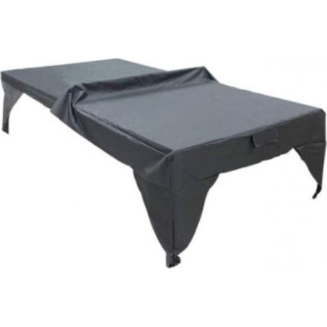 1 pièce de nappe de tennis de table grise 280x153x73cm Nappe de terrasse imperméable, anti-poussière et anti-soleil, adaptée aux sports et activités de plein air