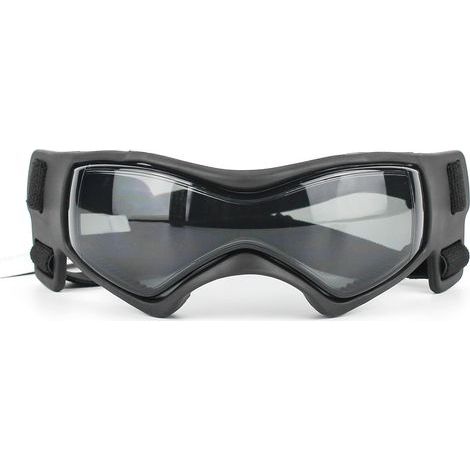 Lunettes de protection pour chien avec filtre UV, monture confortable, coloris noir taille M (1/3)