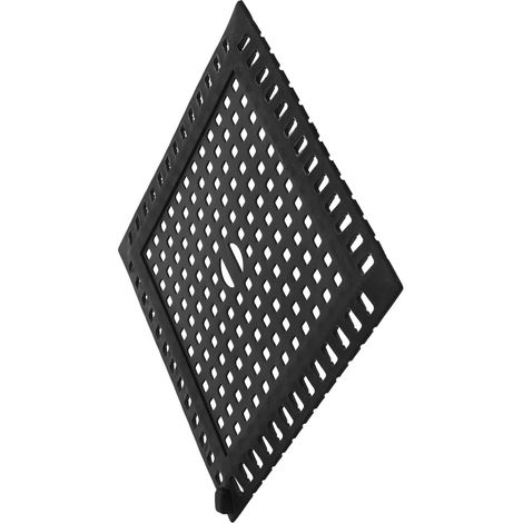 Quadratischer Abflussdeckel schwarz Edelstahl 304 für