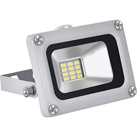 12V 10W LED-Flutlicht, superhelles Außenflutlicht 800LM, Kaltweiß 6000K, IP65 wasserdichtes Flutlicht für Garten, Hof, Terrasse [Energieklasse F] (1/5)
