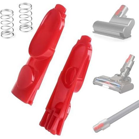 Bouton Rouge de Remplacement avec Ressort pour Aspirateurs Dyson V7, V8, V10, V11, V15 (1/4)