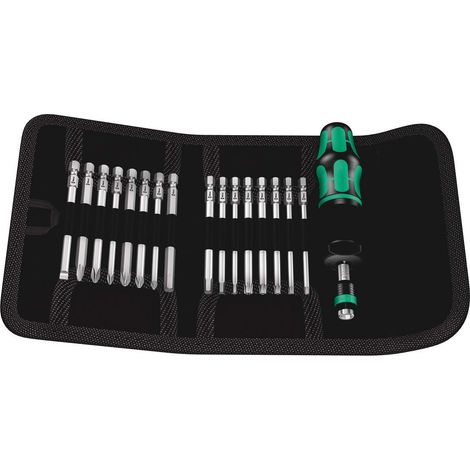 Set giravite dinamometrico KK 60 Coppia 17 pezzi, 1,2-3 Nm regolabile WERA (1/4)