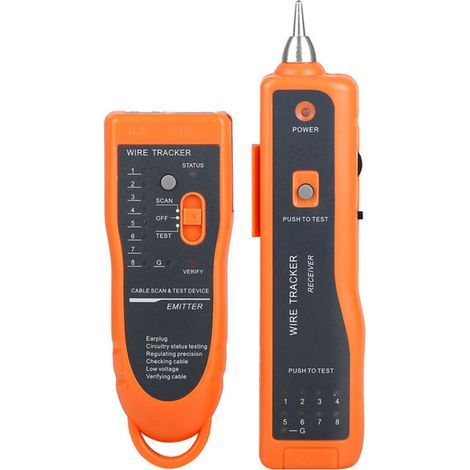 Testeur de câble, testeur de câble réseau LAN XQ-350 de haute qualité et utile, RJ11 RJ45 Line Finder Wire Tracker (1/4)
