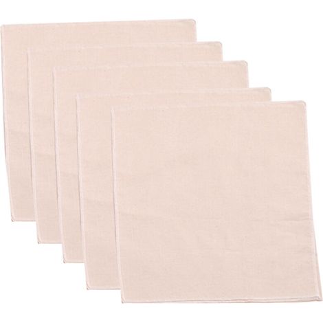 Bardusch - 5 morceaux de tissu de fromage, gaze de coton au lait de noix, tissu filtrant en coton naturel, tissu vapeur de cuisine (1/4)