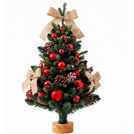 Mini Decorated Christmas Conifer, 60 cm (1/5)