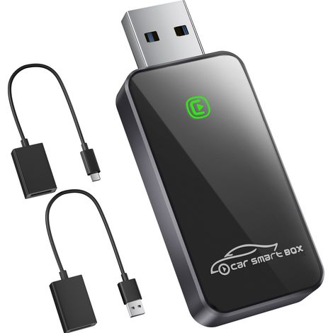Salcar Kabelloser CarPlay Adapter Wireless CarPlay USB Auto-Adapter für IPhone iOS 10 oder höher (1/5)