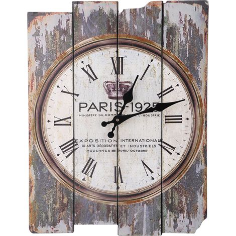 Horloge murale vintage de style européen, à suspendre, pour salon et bar (1/5)