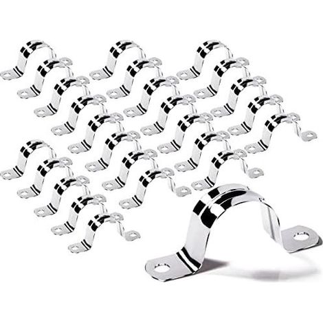 Collier De Serrage En Acier Inoxydable 304 Pour Tuyau De 32 Mm Lot De 25 Pièces Bride De Fixation En U Résistante À La Corrosion Pour Raccordement De Tubes Industriels Et Domestiques (1/5)
