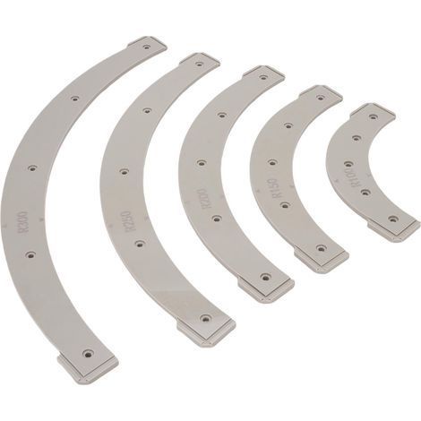 5 router radius templates R100-300 plastic angle (1/5)
