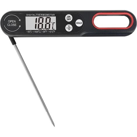 Thermomètre numérique à viande cuisson alimentaire sonde de cuisine eau lait huile four liquide capteur numérique de température Thermocouple mètre 1Pcs(noir) (1/5)