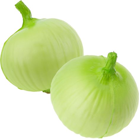 Lot de 2 bulbes d'oignon vert artificiels, présentoir de légumes (1/5)