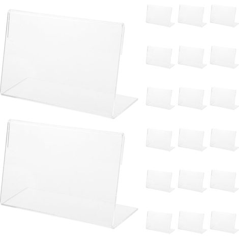 porte étiquettes en acrylique porte étiquettes transparents (1/5)