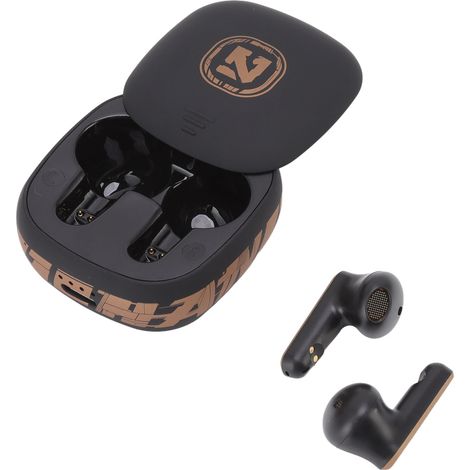Écouteurs Bluetooth pour jeux vidéo, double mode de réduction du bruit, confortables, portée de 10 mètres, sans fil, noirs (1/5)