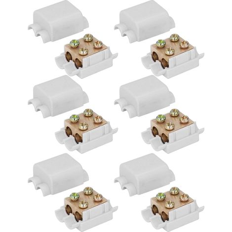 Lot de 6 Connecteurs de Fil en T Haute Puissance 1000V 100A Jonction Rapide et Sécurisée pour Câbles Électriques Épais Solaire et VÉ (1/5)