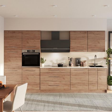 Mueble de cocina Fame-Line, Roble dorado/Roble dorado, 340 cm, ET Roble, Vicco (1/5)