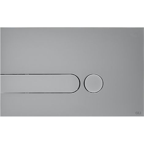 Placa de control cromo/satinado moderna para casetes Oli Iplate OL0670006  Cromo/satèn